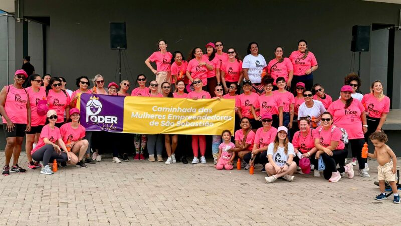 Primeira Caminhada “O Poder Delas” mobiliza mulheres empreendedoras em São Sebastião